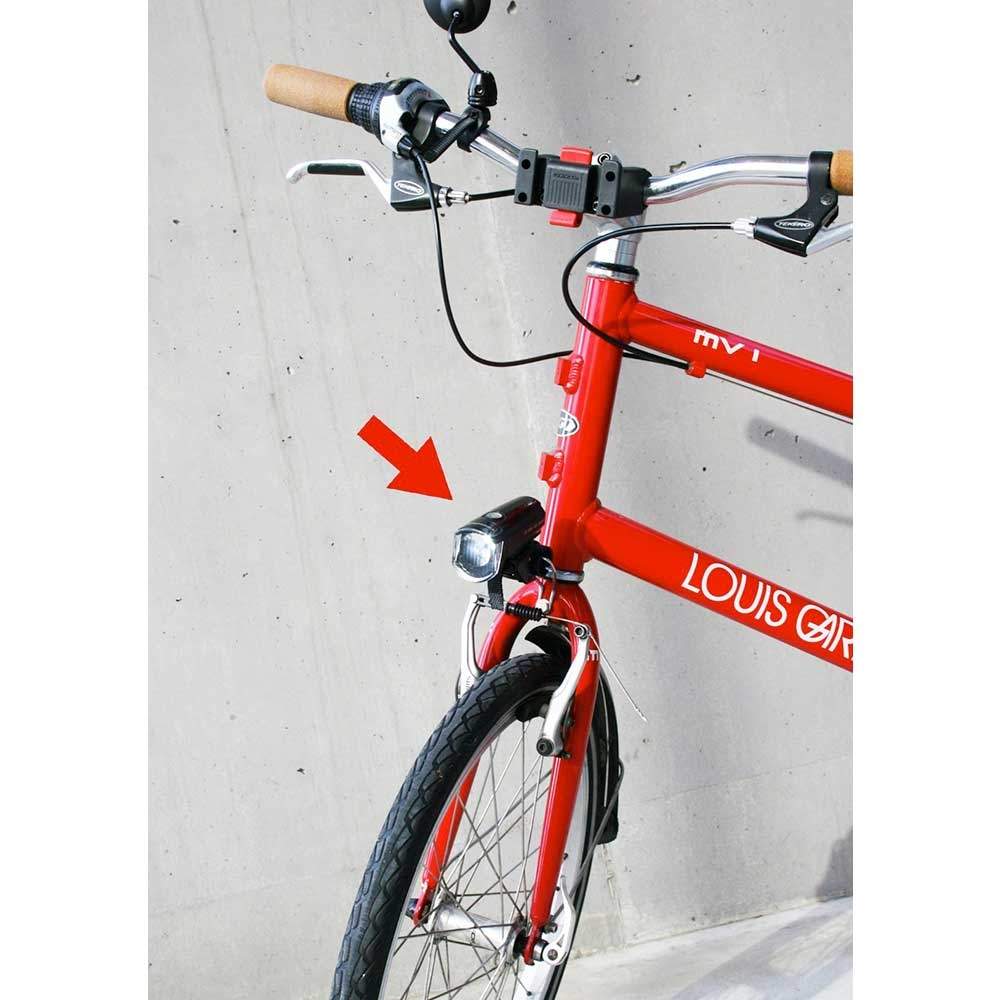 KIT Staffa Portafanale Attacco Al Freno + Fanale Anteriore Ferro Bici - Foto 6