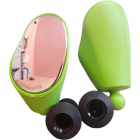 SPRINTECH Specchietti  Bici Regolabili montaggio al  manubrio  corsa - verde (coppia)
