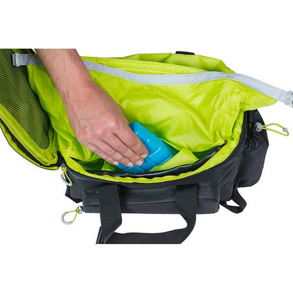 KEMIMOTO Borsa Portapacchi Bici Impermeabile 100% | 22 Litri Espandibile, Scomparti Multipli | Con Tracolla E Maniglia, Strisce Riflettenti