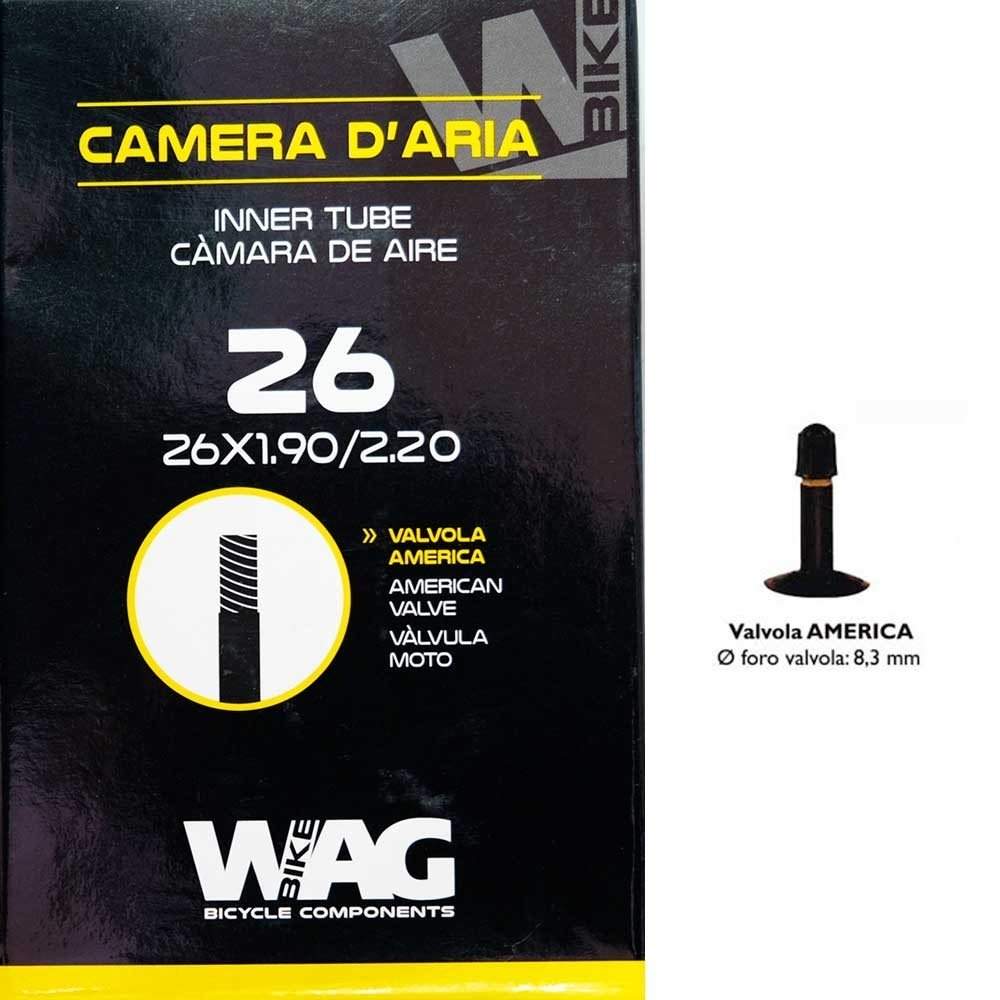 Wag Camera d’aria 26x1.90/2.20 Valvola Americana