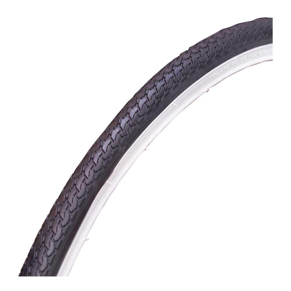 Copertone Da Bicicletta 26 X 1 3/8 (37-590) Nero In Gomma Per City Bike, Olandese, Trekking, Graziella