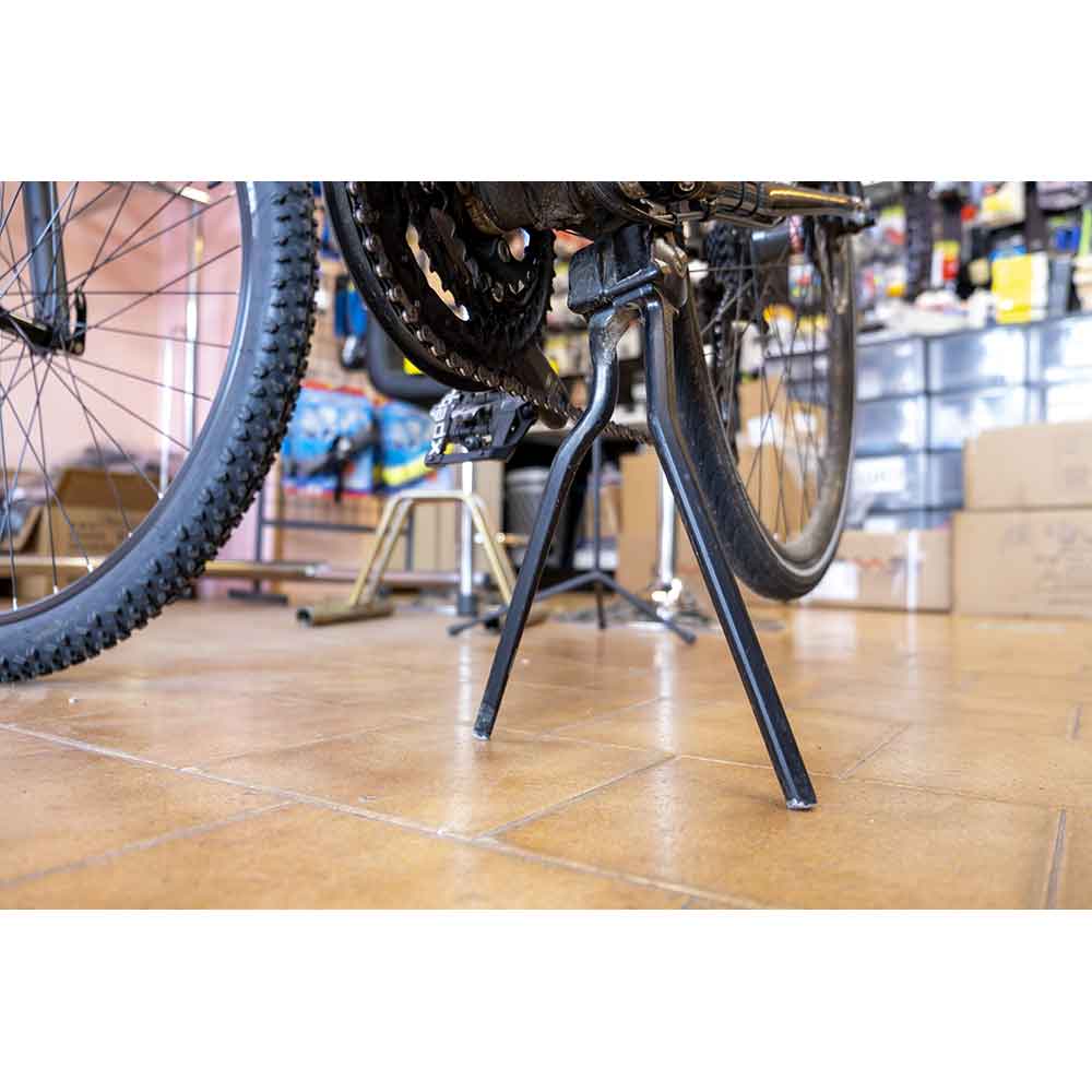 Cavalletto Centrale Per Bicicletta In Lega A Doppia Gamba, Nero - Foto 14