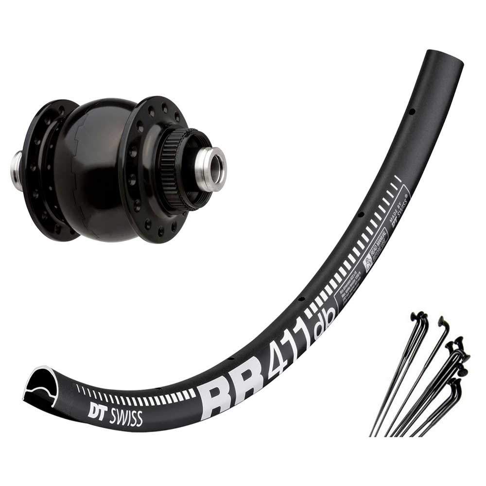 Ruota Assemblata  Dinamo al Mozzo Son 28 12 center lock cerchio Dt RR411