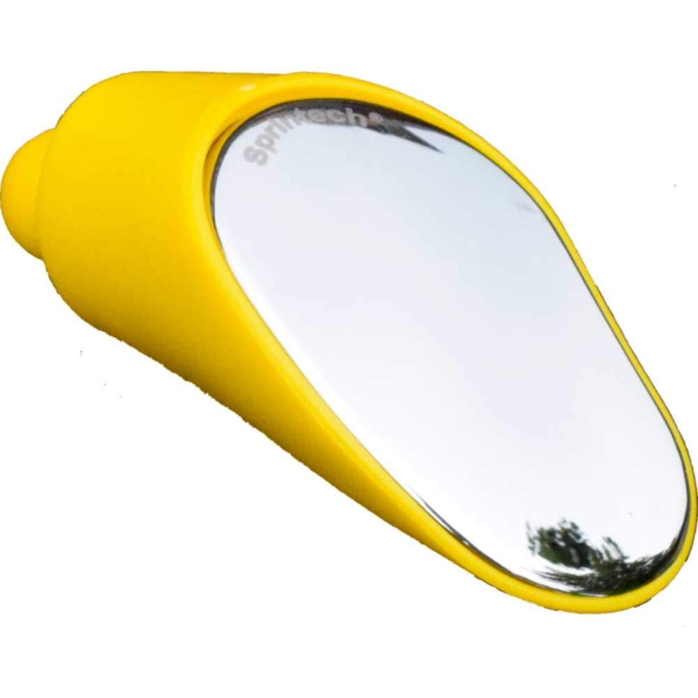 Specchietto Retrovisore Bici Regolabile Manubrio da Corsa singolo giallo