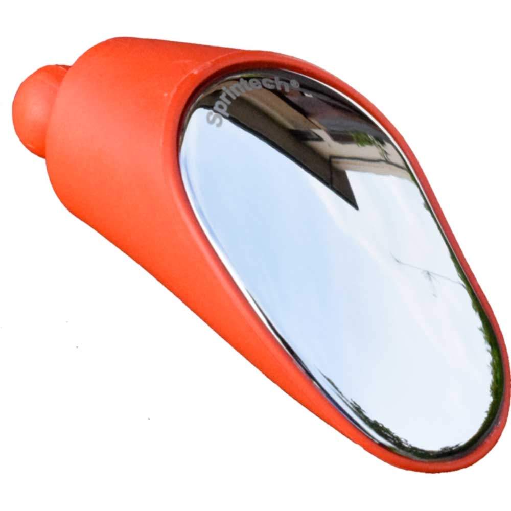 Sprintech Specchietto Retrovisore Bici Regolabile Manubrio da Corsa singolo rosso