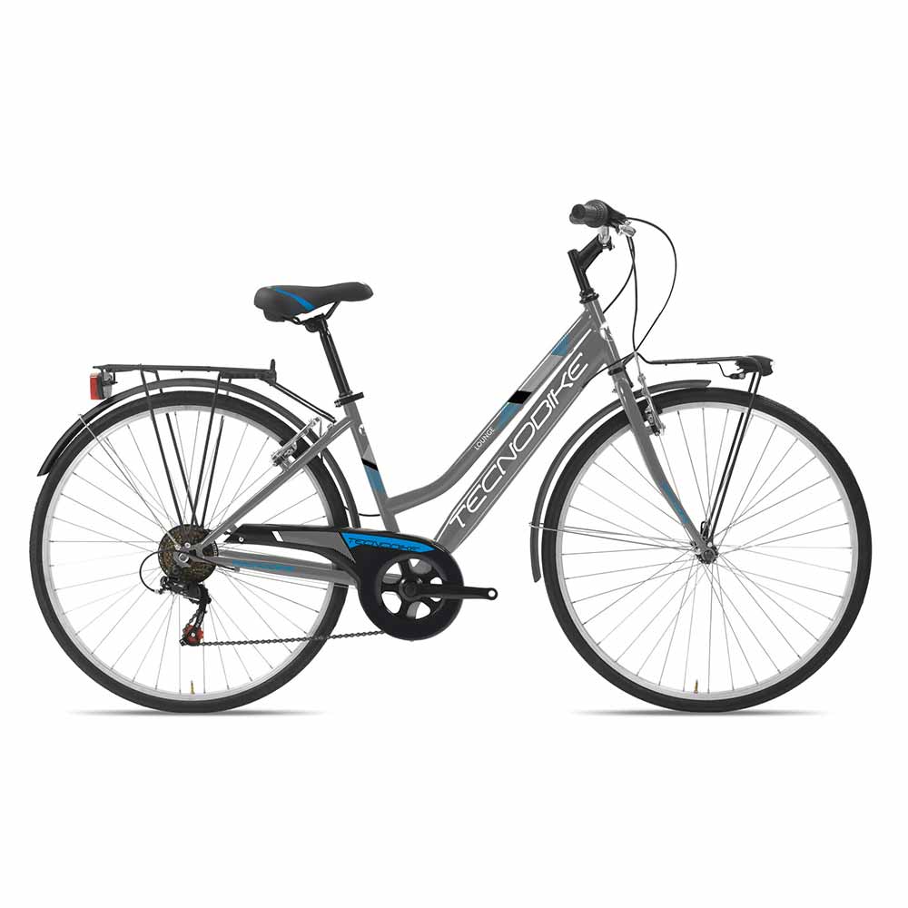 Tecnobike City Lounge 736 – City bike donna 28″ antracite/blu
