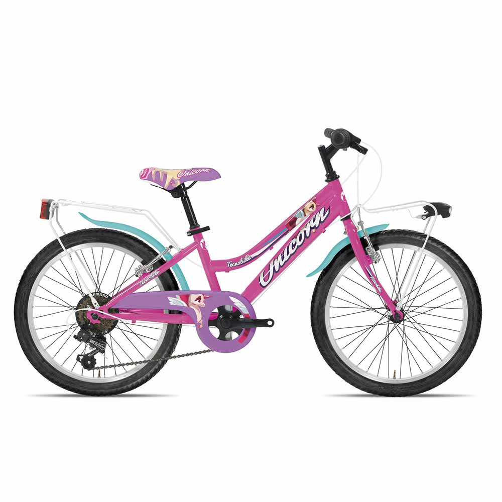 Tecnobike Unicorn 781 – Bicicletta bambina 20″ 6V